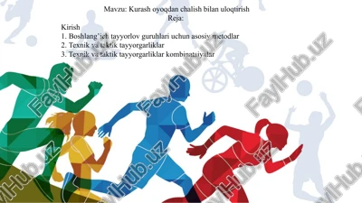 kurash oyoqdan chalish bilan uloqtirish — PPTX