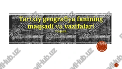 migratsiya va joylashish naqshlari — PPTX