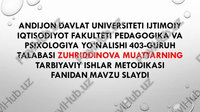 o‘zbekiston yoshlari ishlari agentligini ta’lim muassasalaribilan olib boradigan ishlarning mazmuni — PDF