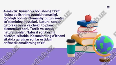 ayirish va bo’lishning ta’rifi — PDF
