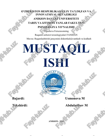raqamli axborot texnologiyalari — DOCX