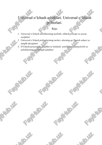 universal o‘lchash asboblari — DOCX