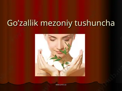 go’zallik mezoniy tushuncha — PPT