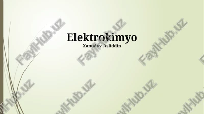 elektrokimyo — PPTX