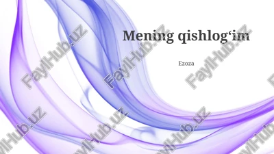 qishlogʻim — PPTX