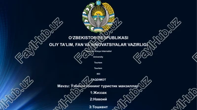 toshkent kimyo internatiol university — PPTX