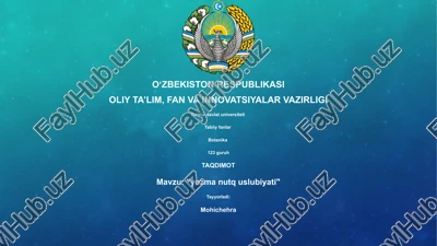 yozma nutq uslubiyati — PPTX