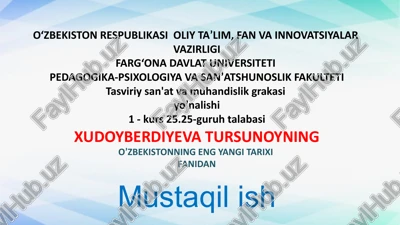 mustaqillik yillari davlat boshqaruvitizimida amalga oshirilgan islohotlar — PPTX