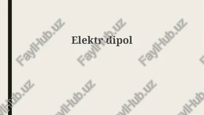 elektrdipol — PPTX