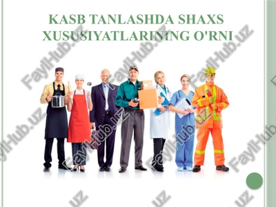 kasbtanlashdagi axs — PPTX