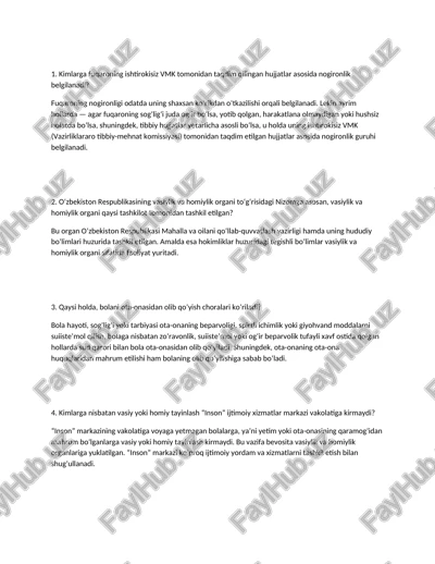 ijtimoiy hodim suhbat savollari — DOCX