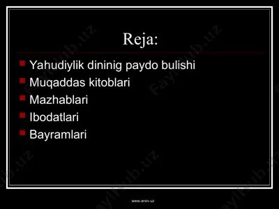 yahudiylik — PPT