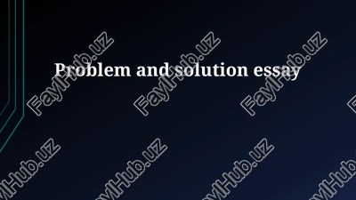 problem and solution essay — PPTX