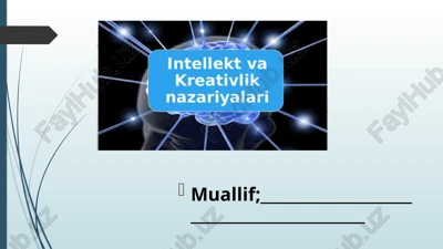 intellekt va kreativlik — PPTX