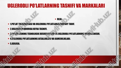 uglerodli po’latlar — PPTX