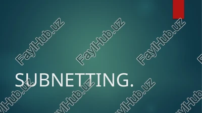 subnetting — PPTX