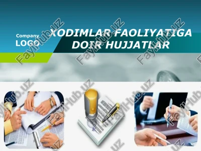 xodimlar faoliyati hujjatlari — PPTX