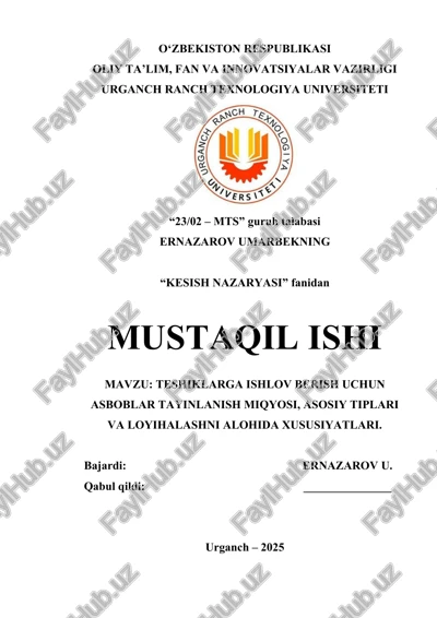 teshiklarga ishlov berish uchun asboblar — DOCX