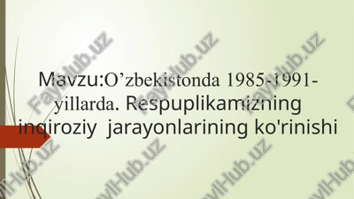 qayta qurish — PPTX