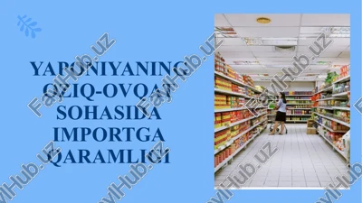 yaponiyaningoziq-ovqatsohasidaimportgaqaramligi — PPTX