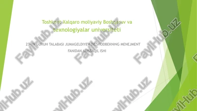 o’zbekiston respublikasida sog’liqni saqlash soxasidagi muammolar va ularni bartaraf etish — PPTX