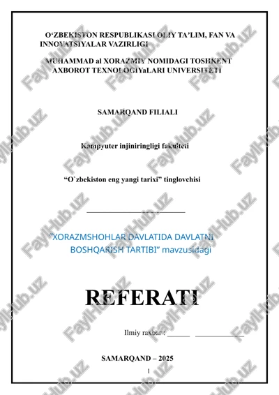 tarix referat — DOCX