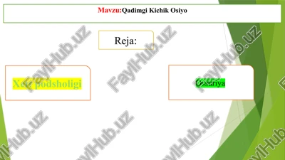 qadimgikichikosiyo — PPTX
