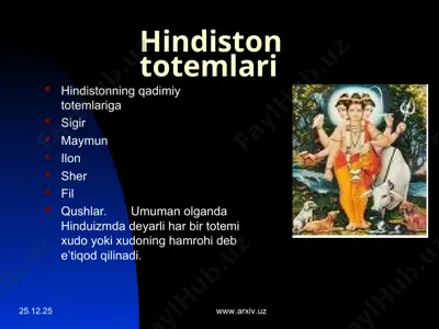 hindiston totemlari — PPT
