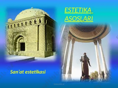 san’at estetikasi — PPTX