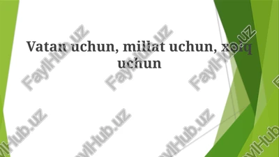 vatanga muhabbat — PPTX