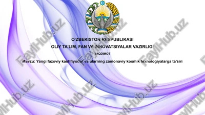 yangi kosmik kashfiyotlar va ularning zamonaviy kosmik texnologiyalarga ta'siri — PPTX