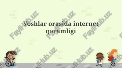 internetga qaramlik — PPTX