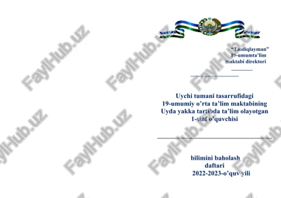 yakka tartib jurnal namuna uchun chiqarib ishlatishga tayyor(rus va o'zbek tillarida) — DOCX