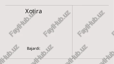 xotira — PPTX