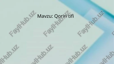 qorin tifi — PPTX