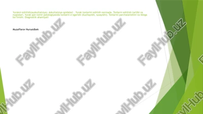 yurakni eshitish(auskultatsiya) — PPTX