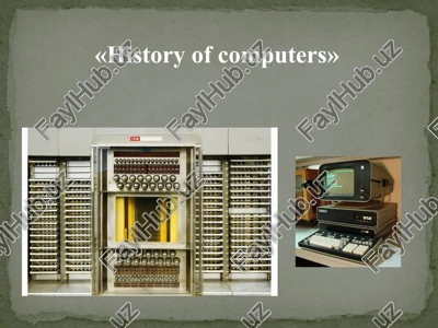 history of computers — PPTX