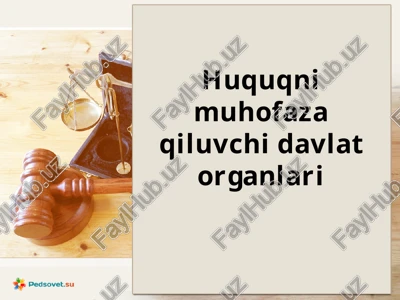 huquqnimuhofazaqiluvchidavlatorganlari — PPTX