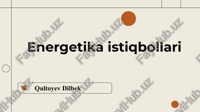 energetika istiqbollari — PDF