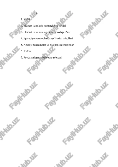ekspert tizimlar — PDF