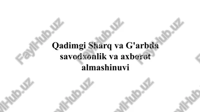 qadimgi misrda iyeroglify va ruhiy bilimlar — PPTX