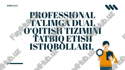 professional ta’limga dual o‘qitish tizimi — PPTX
