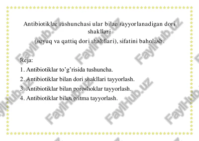antibiotiklar — PDF