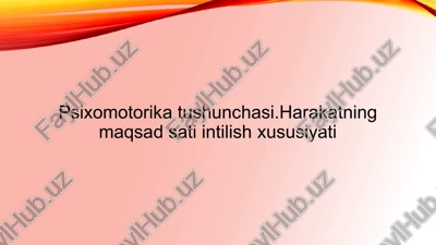 psixomotorika — PPTX