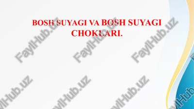 bosh suyagi va bosh suyagi choklari. bosh suyagi va bosh suyagi choklari — PPTX