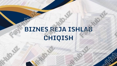 biznes reja ishlab chiqish — PPTX