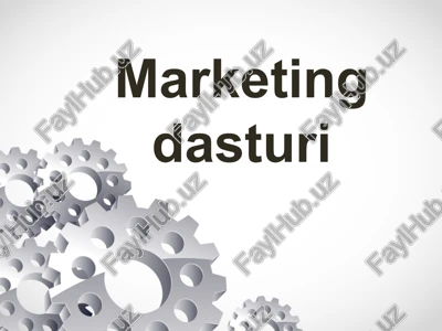 marketing dasturi — PPTX