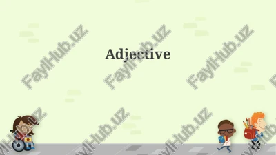 adjective — PPTX
