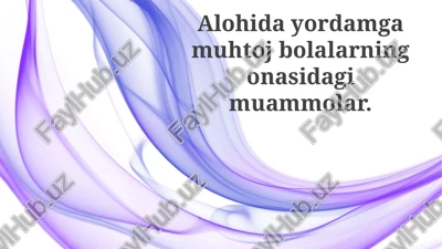 g'amxo'rlik yukining ta'siri — PPTX