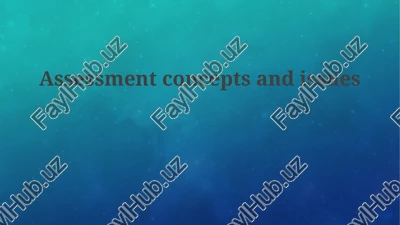 fundamentals of assessment — PPTX